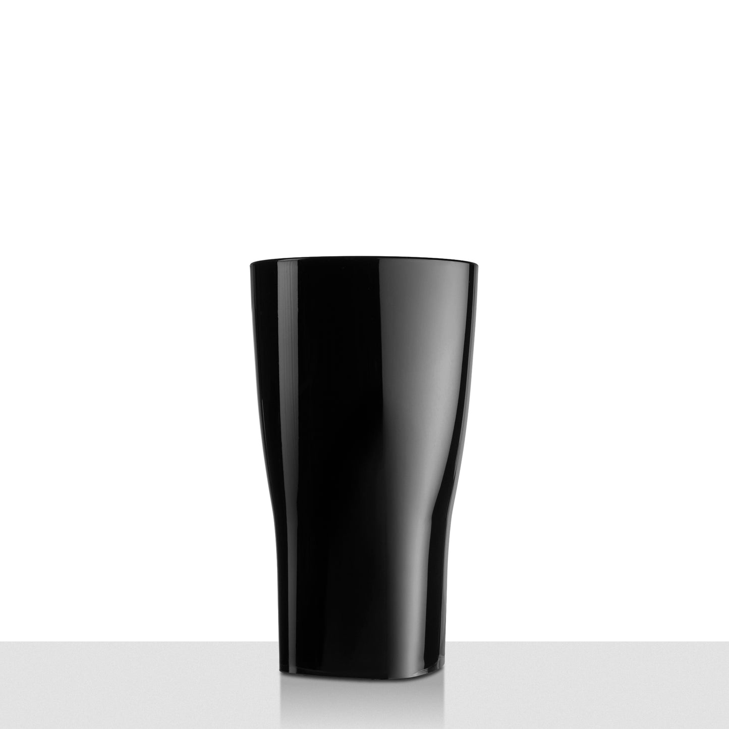 Pint Glass | Pack Of 8 | Jet Black | Reusable | Dishwasher Safe | Shatterproof
