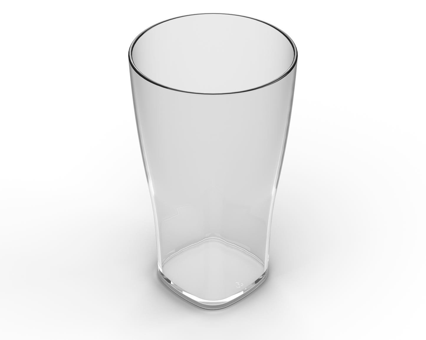 Pint Glass | Pack Of 4 | Pearl White | Reusable | Dishwasher Safe | Shatterproof