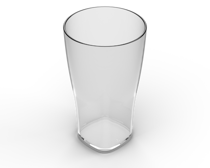 Pint Glass | Pack Of 4 | Pearl White | Reusable | Dishwasher Safe | Shatterproof